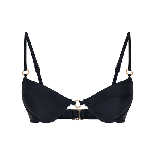 BAY LAVA Top Negro